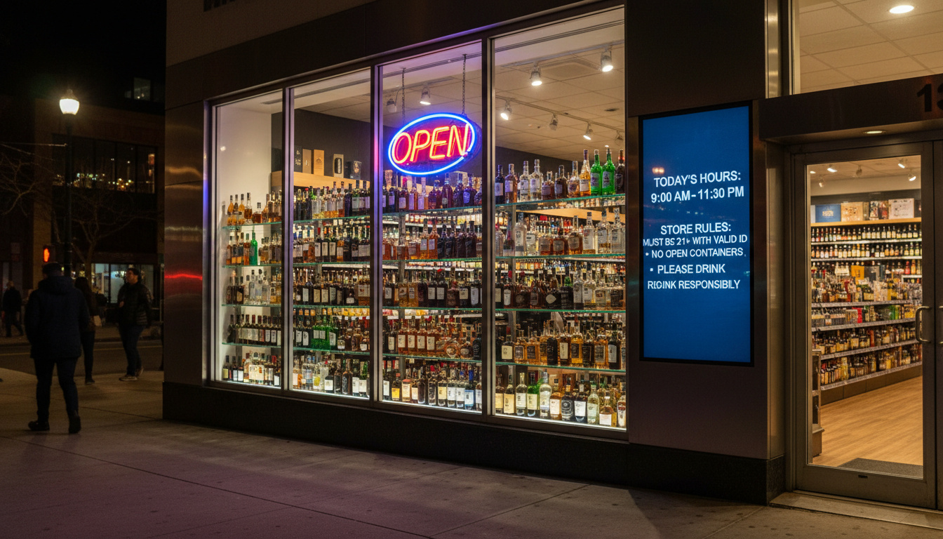 Liquor Store Open Near Me – Real-Time Hours and Rules